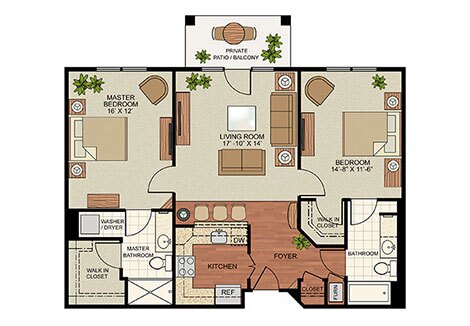 The Gatesworth Floorplan D.