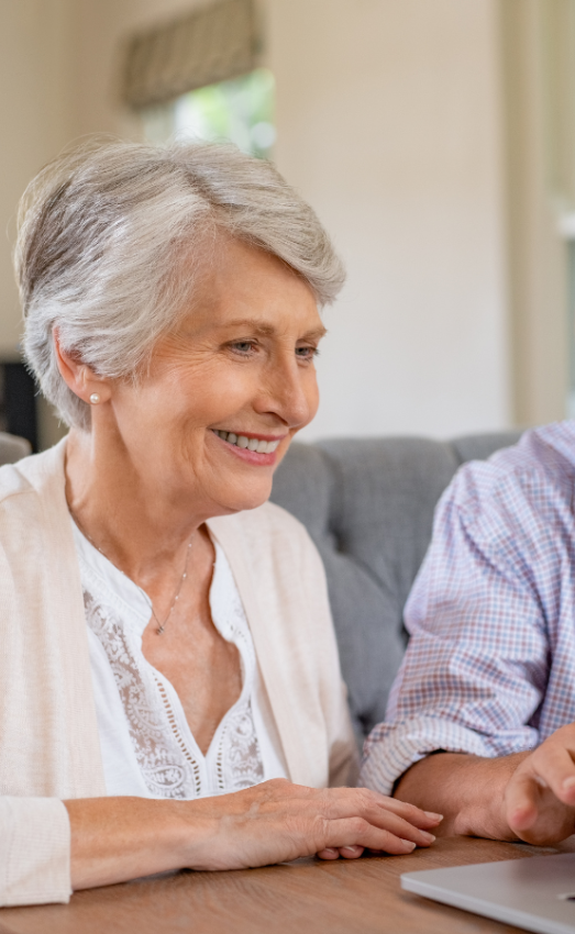 two seniors online