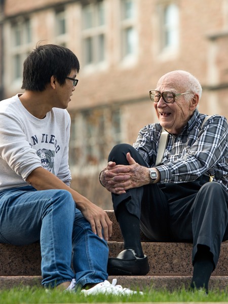 Resident with student