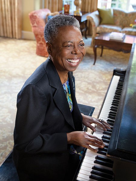 Words of Wisdom Gloria at the piano