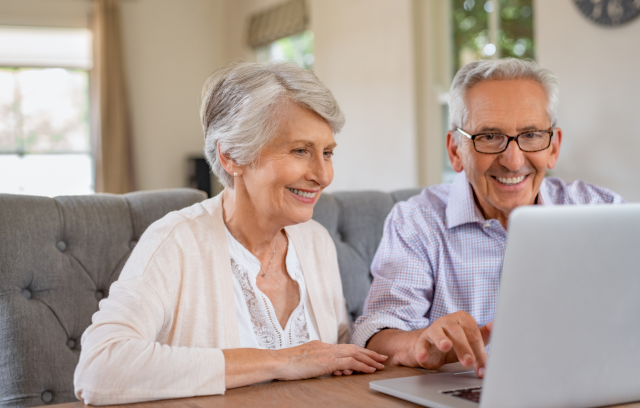 two seniors online