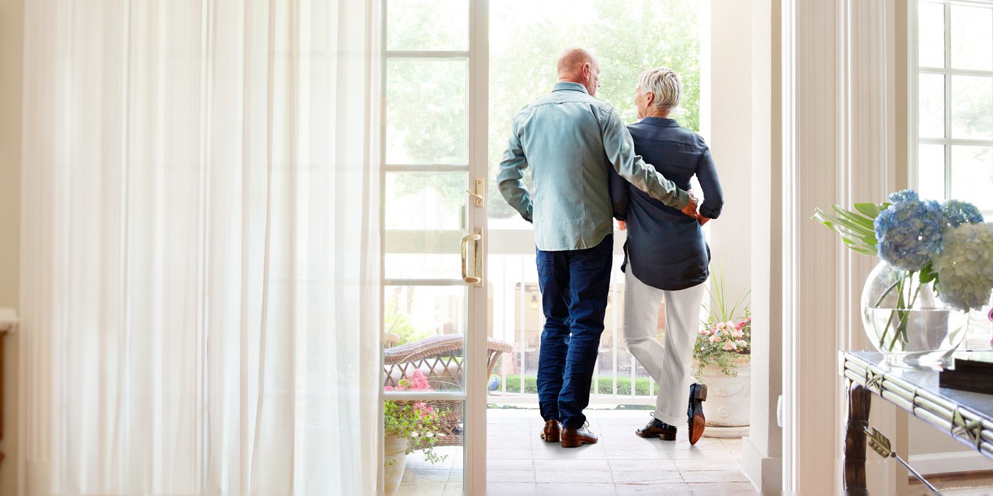Couple on balcony