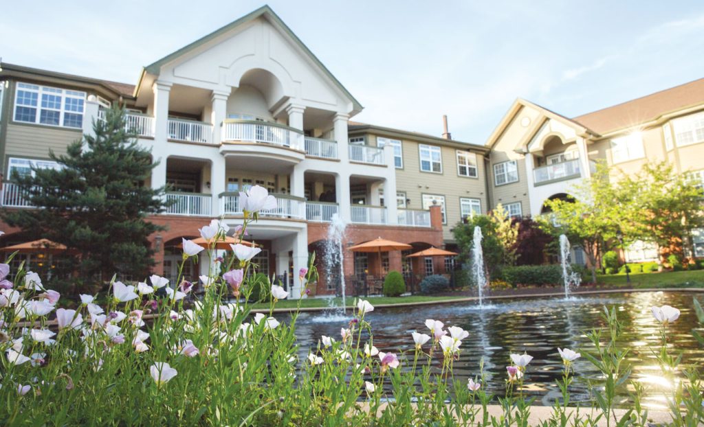 Exterior with flowers