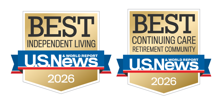 U.S. News and World Report Best Independent Living 2026 and Best Continuing Care Retirement Community.